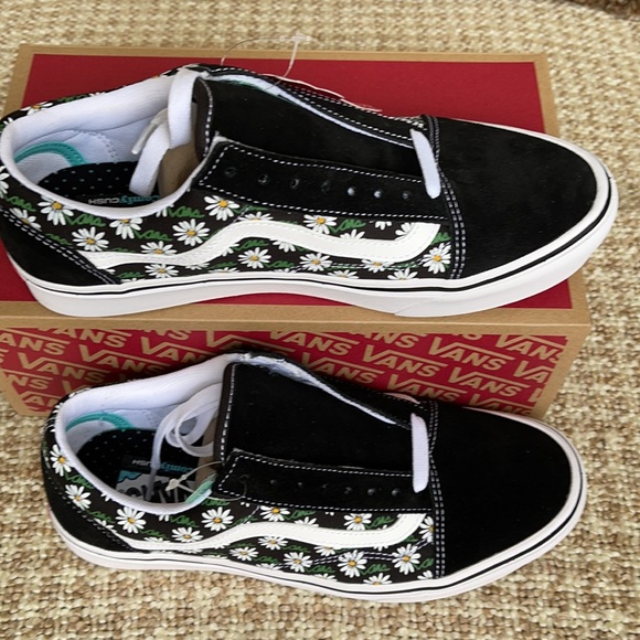 Vans Comfycush Old Skool Scribble Flower DaisyBlkM - Picture 4 of 16